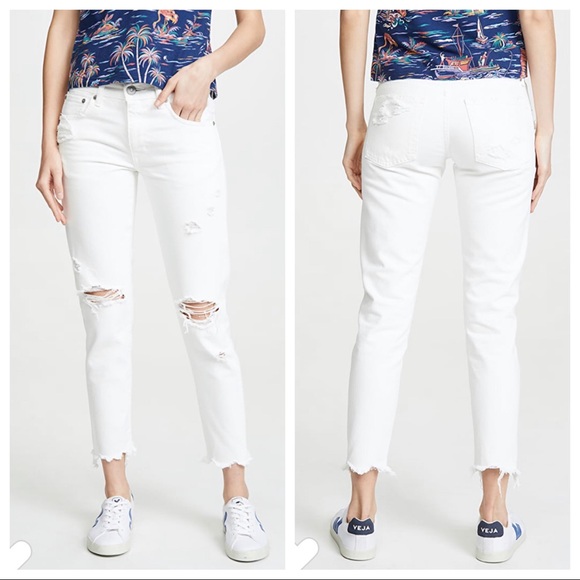 MOUSSY VINTAGE Deming Tapered White Jeans SIZE 25 - Picture 4 of 15